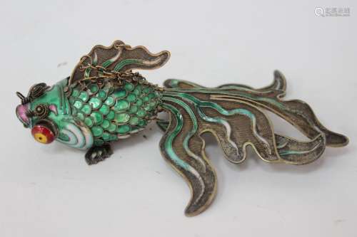 Chinese Enamel Cloisonne Fish