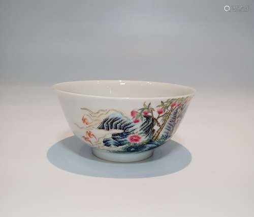 Chinese Famille Rose Porcelain Bowl,Mark