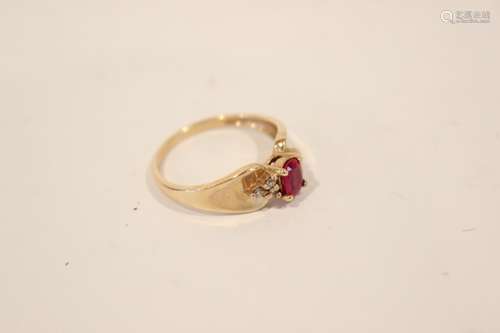 Ruby Ring w 14K gold