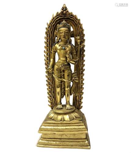 Chinese Gilt Bronze Buddha