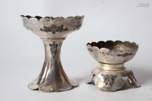 Chinese Silver Candle Holder