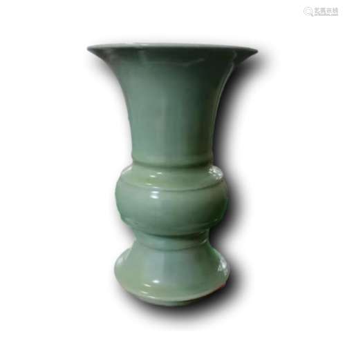 Chinese Glazed Porcelain Gu Vase