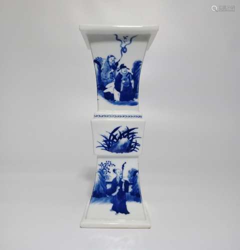 Chinese Blue and White Porcelain Vase,Mark