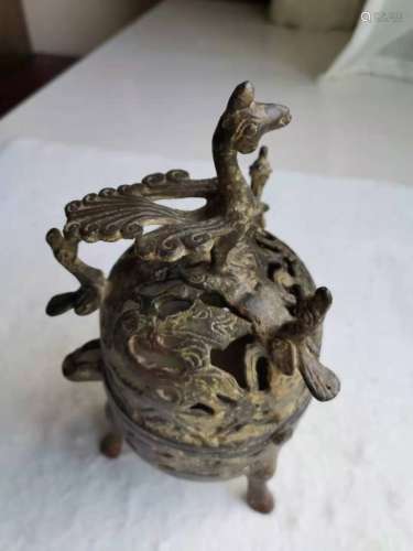 Chinese Bronze Tripod Censer