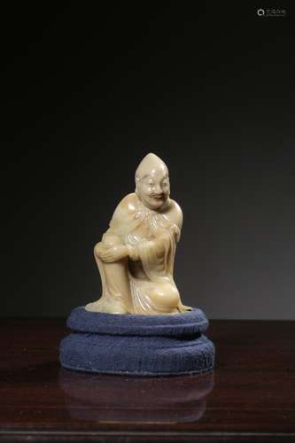 Chinese Soapstone Carved Luohan