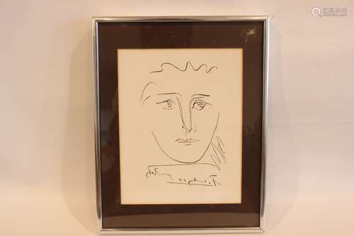 Original Etching Pour Roby by Pablo Picasso