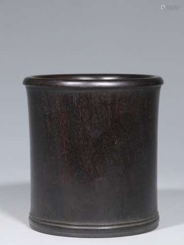 Chinese Zitan Wood Brushpot