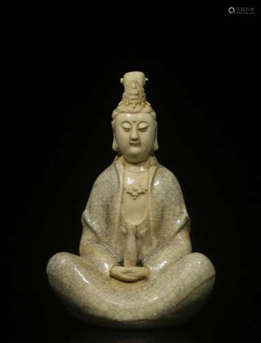 Chinese White Glazed Porcelain Guanyin