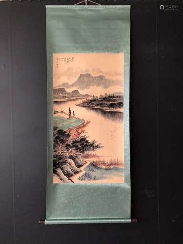 Chinese Ink Color Scroll