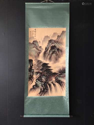 Chinese Ink Color Scroll