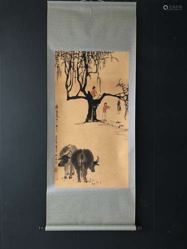 Chinese Ink Color Scroll