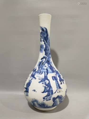 Chinese Blue and White Porcelain Vase,Mark