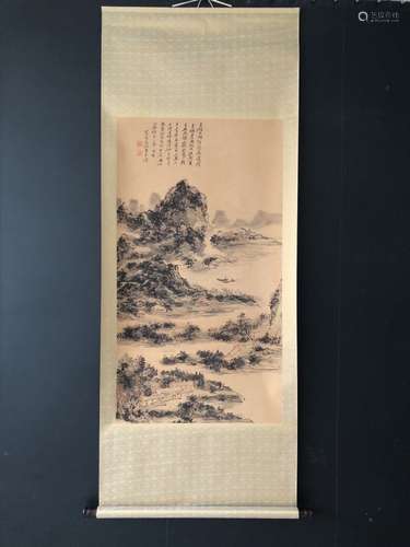 Chinese Ink Color Scroll