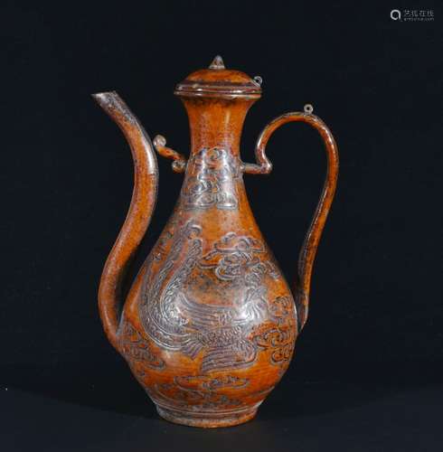 Chinese Glazed Porcelain Ewer