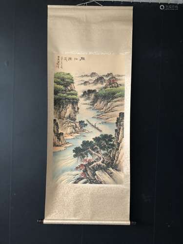 Chinese Ink Color Scroll