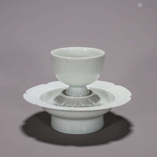A Hutian kiln porcelain cup and saucer
