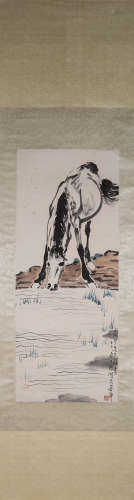 A Chinese horse painting, Xu Beihong mark