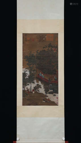 A Chinese painting, Zhao Mengfu mark