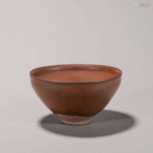 A Jian kiln red glazed porcelain cup