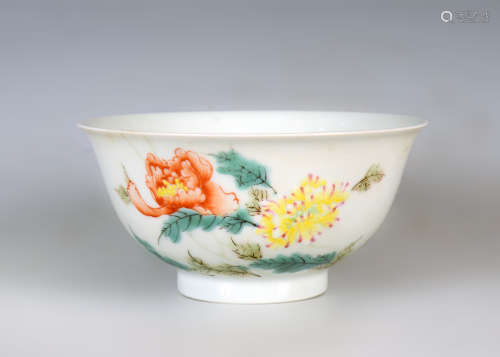 Kiln Cup with Floral from Qing