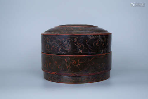 Lacquerware Triple Container