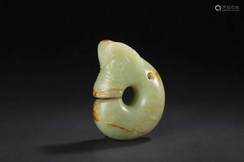 Jade Pig Dragon Ornament
