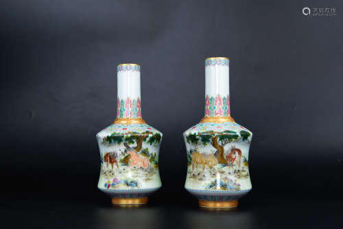 Colour Enamels Vase from QianLong