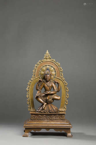 Alloy Copper Avalokitesvara Statue from 11th Century