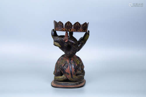 Lacquerware Lamp in Dragon form