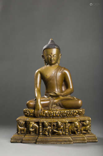 Alloy Buddha Statue from 11th Century