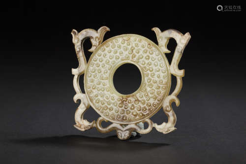 Jade Pendant in Phoenix form from Ming