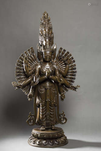 Alloy Thousands Arms Avalokitesvara from 12nd Century