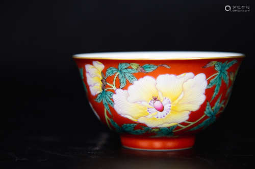 Colour Enamles Cup from Qing