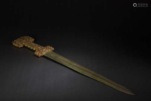 Jade Sword with Handle from Ming