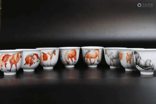 Eight of Cups with Horse Design from YongZheng