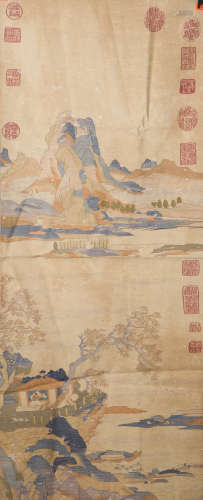Silk tapestry of Landscape