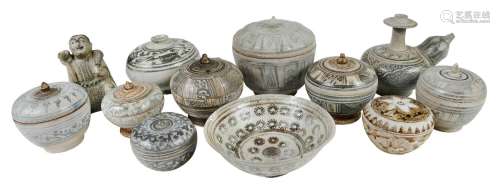 Eleven Thai Sawankhalok Pottery Vessels, Korean Jar