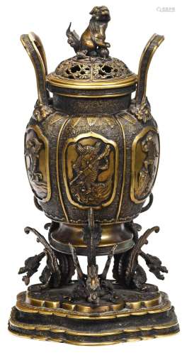 Large Chinese Bronze Censer