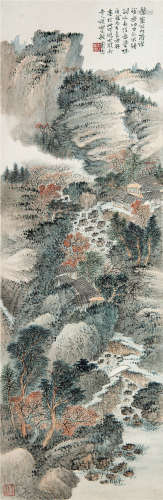 萧愻（1883-1944） 茂盛山林