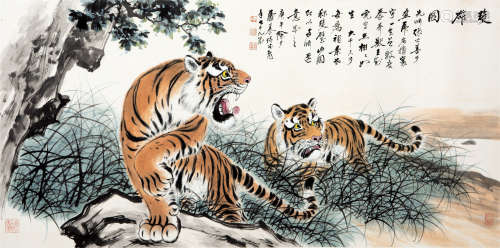 慕凌飞（1913-1997） 双雄图