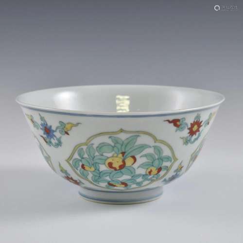 MING CHENGHUA DOUCAI FRUIT ABUNDANT BOWL