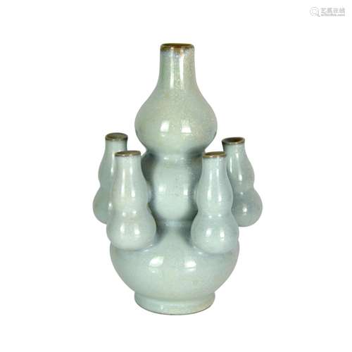 Yuan Dynasty, A Rare Grayish-Celadon-Glazed