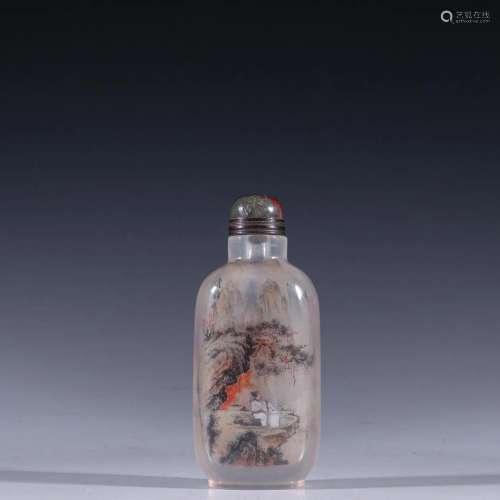 A Delicate Crystal Snuff Bottle