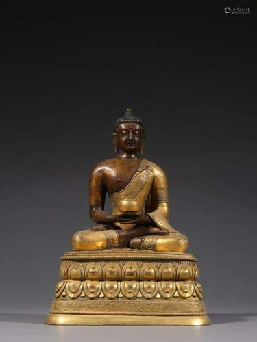 A Gilt-bronze Figure of Sakyamuni