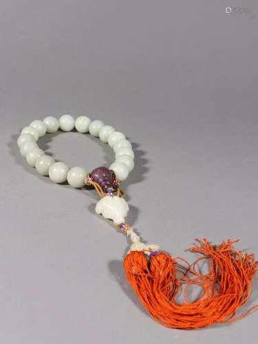 A Delicate String of Jade Beads