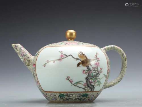 A Delicate Enamel Teapot