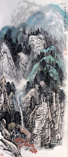 何海霞--山水
（1908-1998）满族，北京人。陕西国画院副院长、名誉院长...