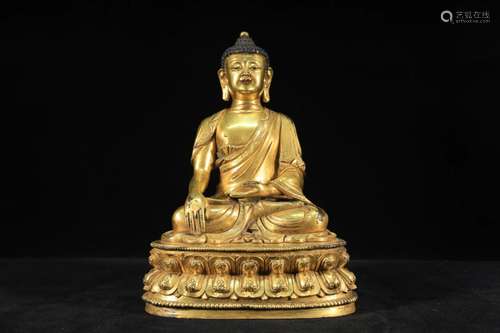 Gilt-bronze Figure of Sakyamuni