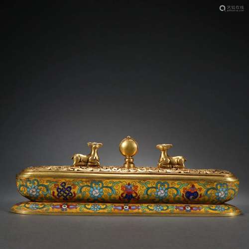 A Fine Cloisonne Incense Box