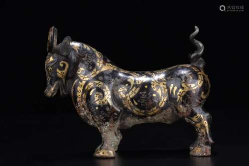 A Bronze Bull Ornament